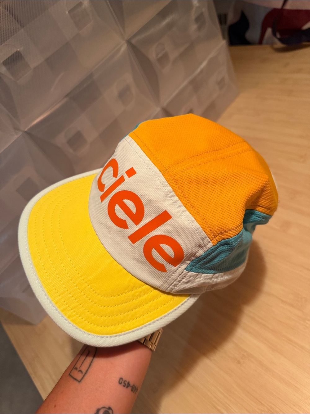 Ciele Athletics Yellow & Orange Running Cap
